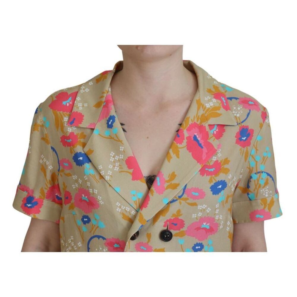 Dsquared Multicolor Printed Collared Button Front… - image 5